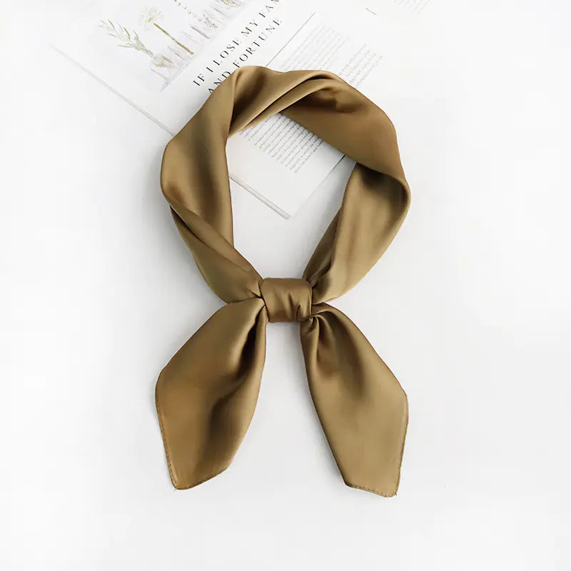 Solid Color Silk Scarf