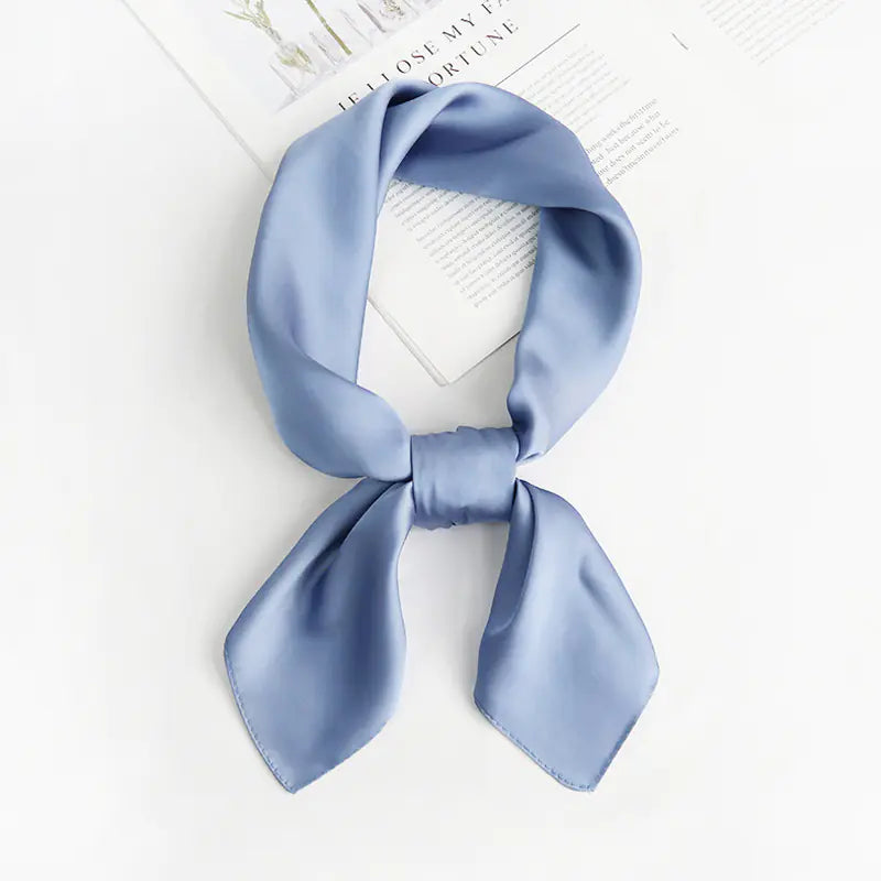 Solid Color Silk Scarf