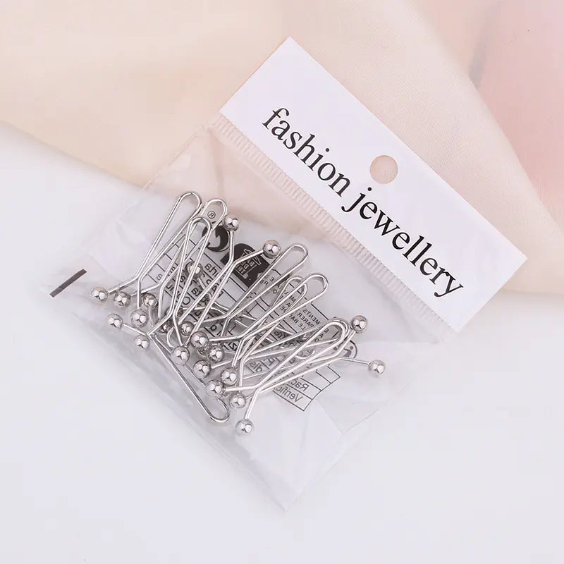 Silk Scarf U-Shaped Clip Accessory