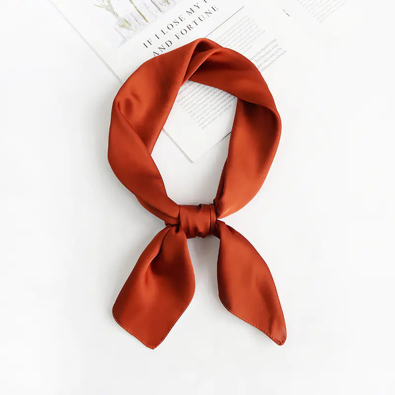 Solid Color Silk Scarf