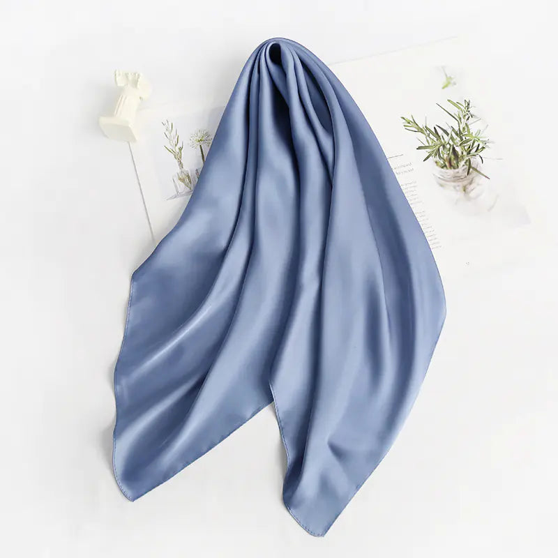 Solid Color Silk Scarf