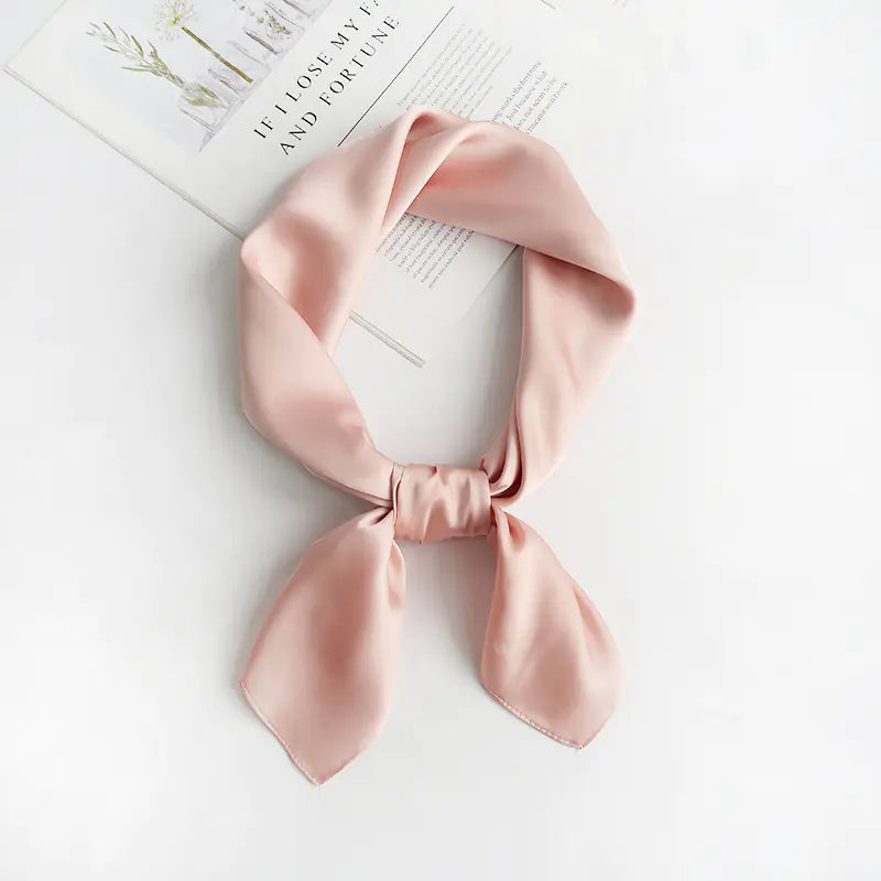 Solid Color Silk Scarf