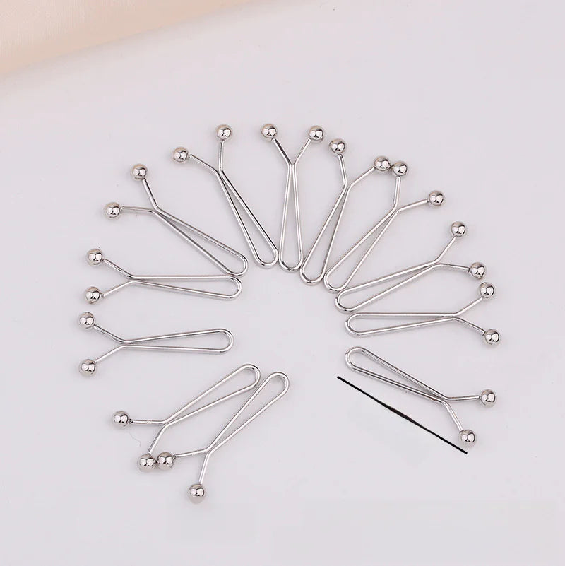 Silk Scarf U-Shaped Clip Accessory
