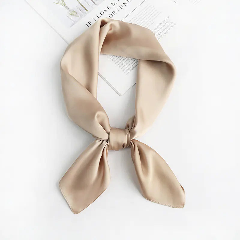 Solid Color Silk Scarf