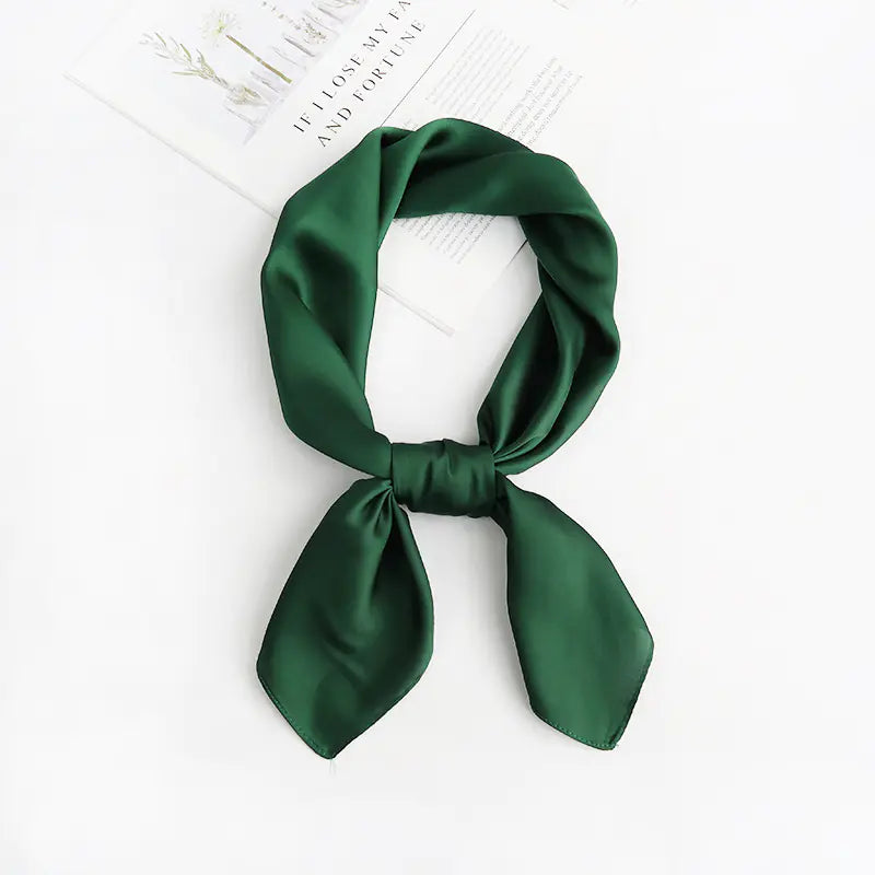 Solid Color Silk Scarf