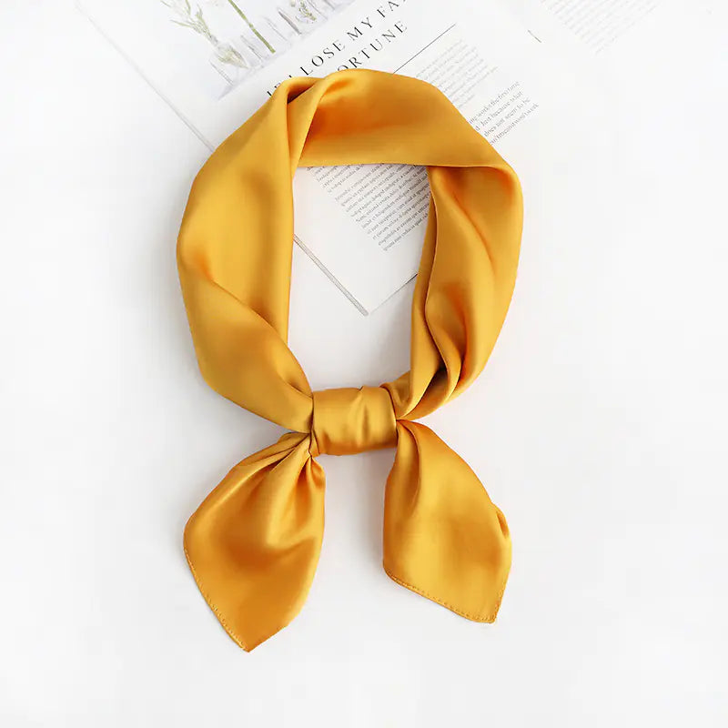 Solid Color Silk Scarf