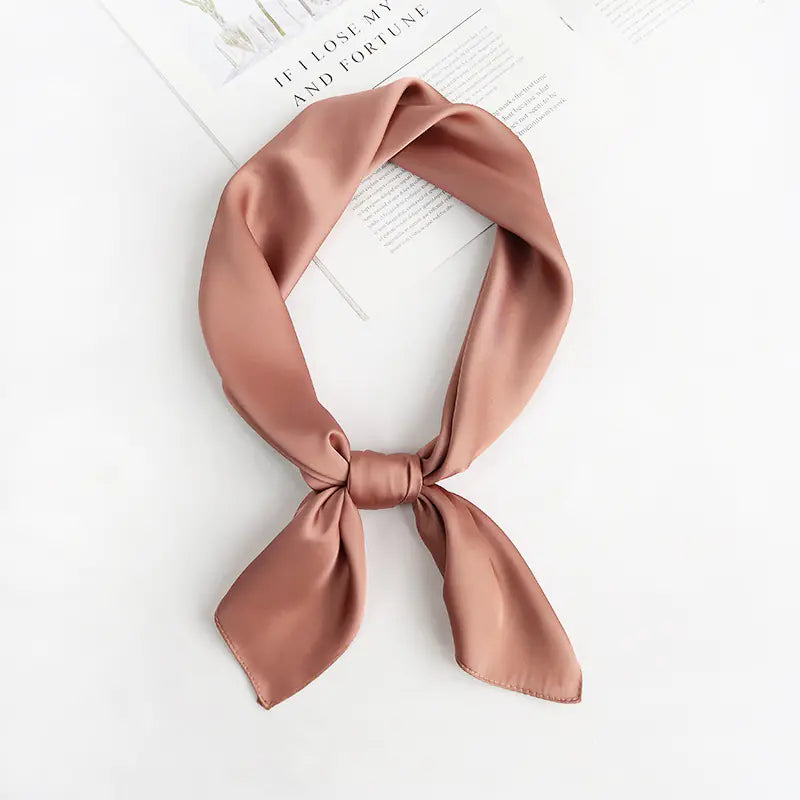 Solid Color Silk Scarf