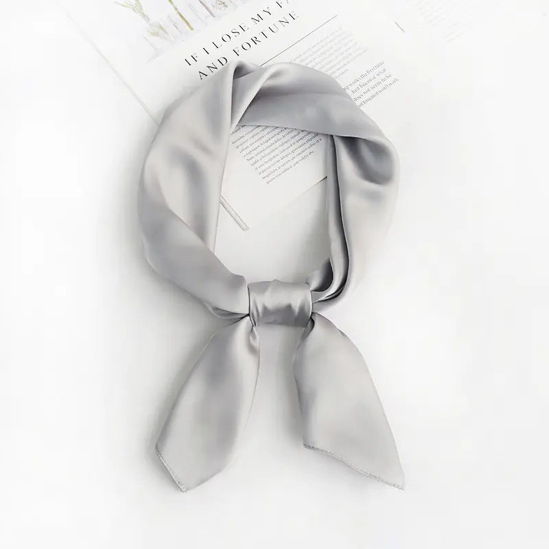 Solid Color Silk Scarf