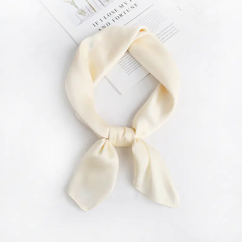 Solid Color Silk Scarf