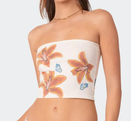 Flower Tube Top