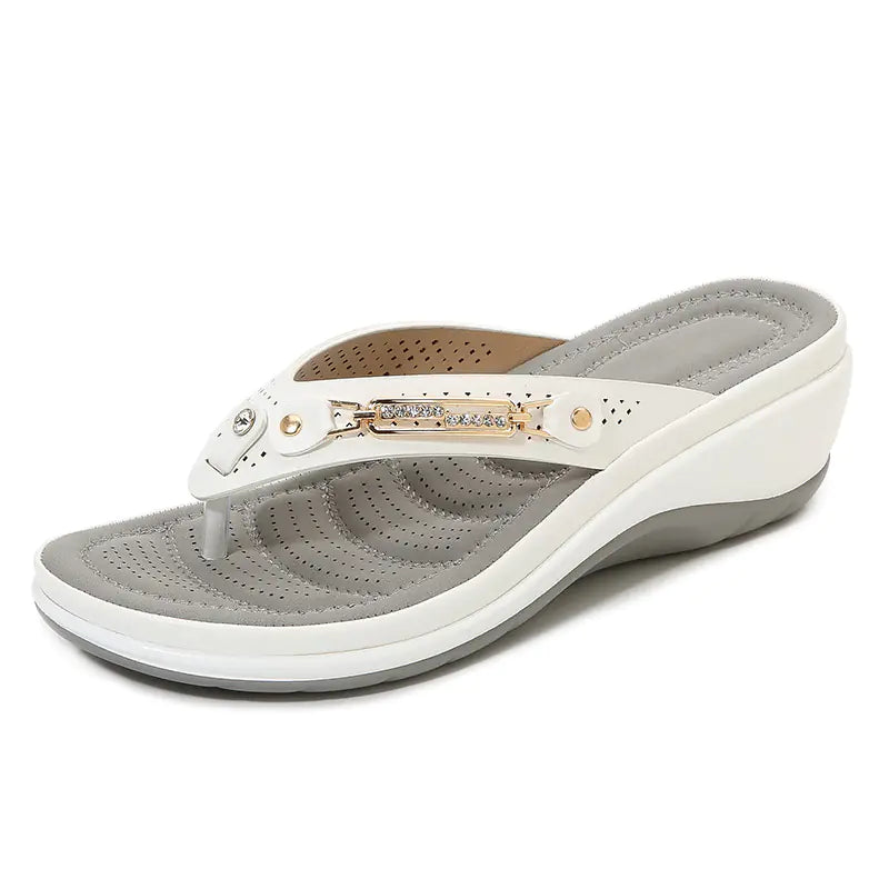 Women's  Sandals with Metal Buckle Design